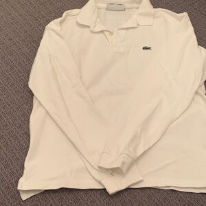 Boys Lacoste Classic White Polo Shirt excellent condition